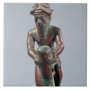 Azulejo De Cerámica Clavo de la fundación de Gudea, príncipe de