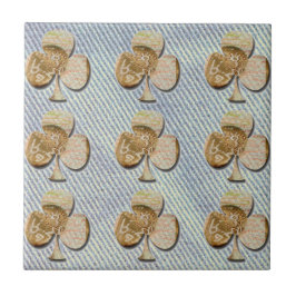 Azulejo De Cerámica Clover de lienzo