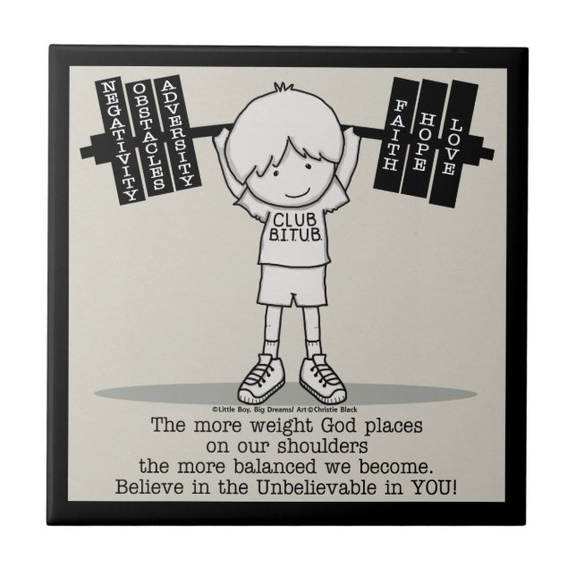 Azulejo De Cerámica Club BITUB - Más equilibrado (Frente)