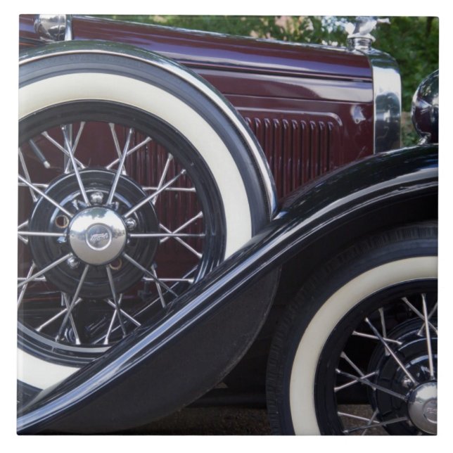 Azulejo De Cerámica Coche clásico Ford A de 1930 (Frente)
