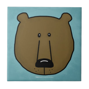 Azulejo De Cerámica Coche de leña a los mejores amigos del bosque