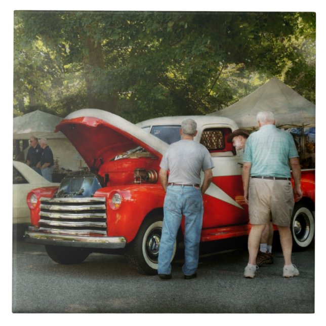 Azulejo De Cerámica Coche - Tipos y coches (Frente)