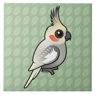 Azulejo De Cerámica Cockatiel Spangled