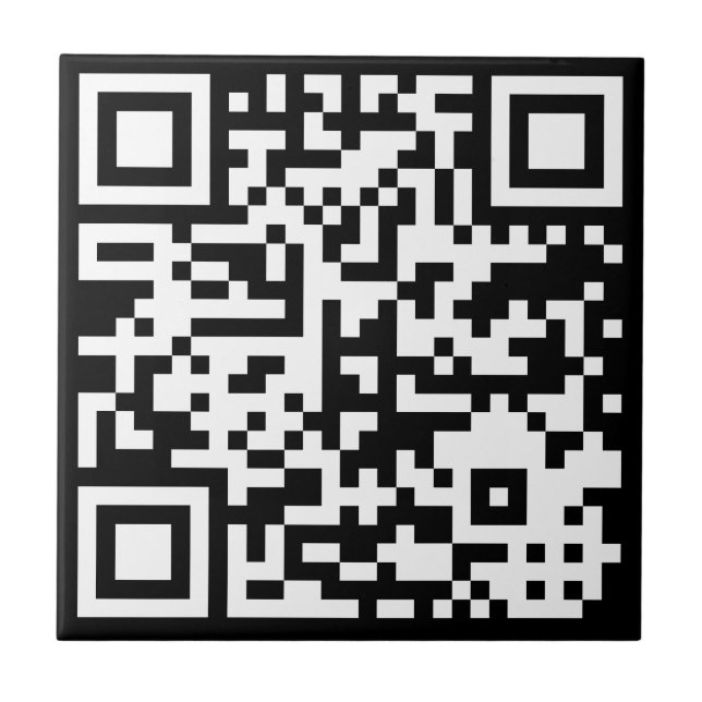 Azulejo De Cerámica Código Código de QR (Frente)