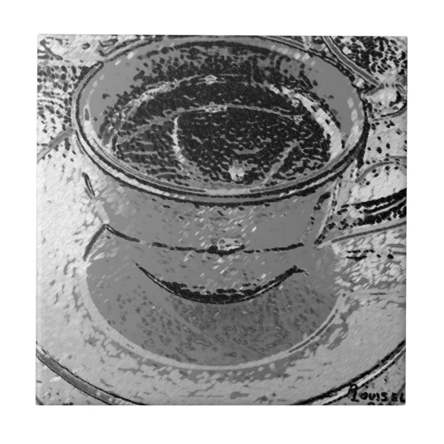 Azulejo De Cerámica Coffee Ceramic Tile (Frente)