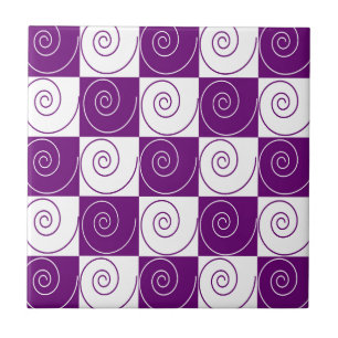 Azulejo De Cerámica Colas Mousey púrpuras