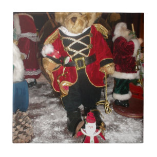 Azulejo De Cerámica Colección de Navidades Nutcracker Teddy Bear