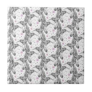 Azulejo De Cerámica Colibríes IV