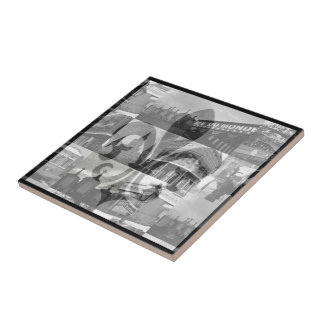 Azulejo De Cerámica Collage de New Orleans [Trivet] - pequeño