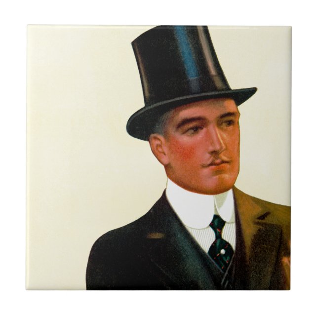 Azulejo De Cerámica Collares y esposas de Camisetas de caballeros (Frente)