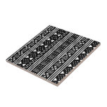 Azulejo De Cerámica Color cambiable de MudCloth del africano negro del<br><div class="desc">El africano blanco y negro hermoso Mudprint inspiró la teja de la impresión del paño. Golpee el botón del arreglo para requisitos particulares para controlar el color de fondo del tamaño y del modelo para adaptarse a sus necesidades.</div>
