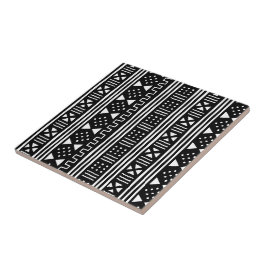 Azulejo De Cerámica Color cambiable de MudCloth del africano negro del