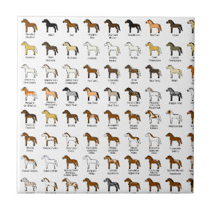 Azulejo De Cerámica Colores del caballo