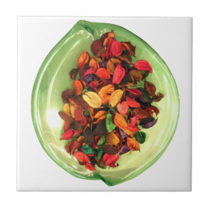 Azulejo De Cerámica Colorida Potpourri: Una pantalla de aroma