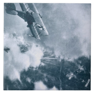 Azulejo De Cerámica Combate aéreo en el frente occidental, Primera