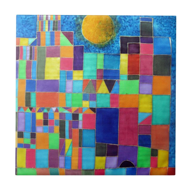 Azulejo De Cerámica Como Paul Klee (Frente)