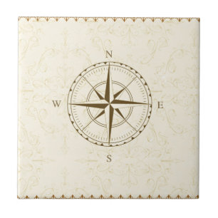 Azulejo De Cerámica compass vintage suroeste