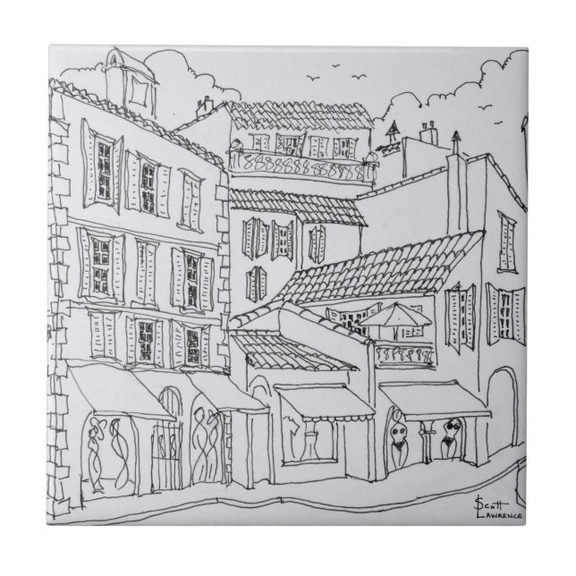Azulejo De Cerámica Compras en Saint-Tropez | Riviera francesa, Franci (Frente)