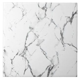Azulejo de Cerámica con Efecto de Mármol Blanco El