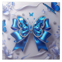 Azulejo de cerámica con lazo lindo