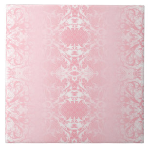 Azulejo de cerámica con patrón abstracto rosa