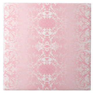Azulejo de cerámica con patrón abstracto rosa