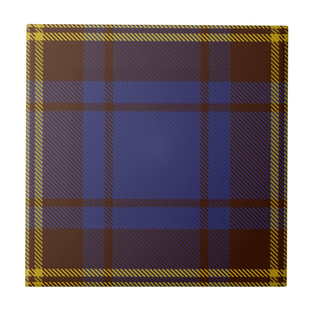 Azulejo De Cerámica Condado de Sligo Irish Tartan (Frente)