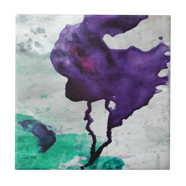 Azulejo De Cerámica Conejo accidental (Frente)