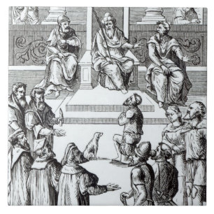 Azulejo De Cerámica Confesión para las compensaciones ante el