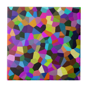 Azulejo De Cerámica Confetti en tonos jewel