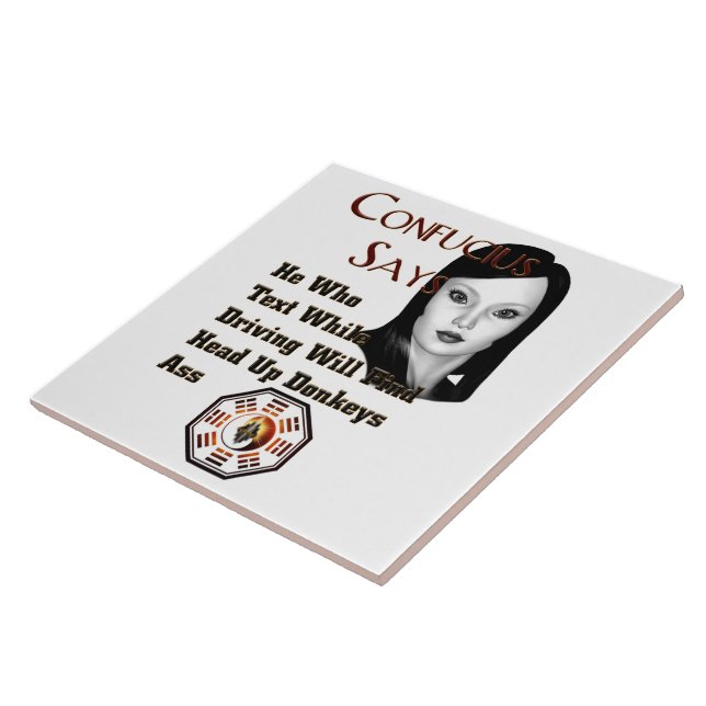 Azulejo De Cerámica Confucio Dice (Lado)