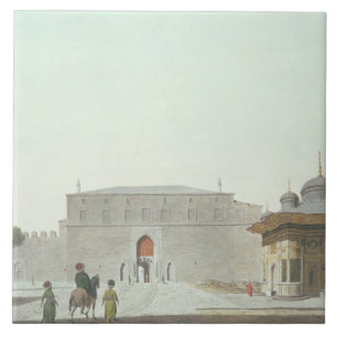 Azulejo De Cerámica Constantinopla: Cuadrado de Haghia Sophia que