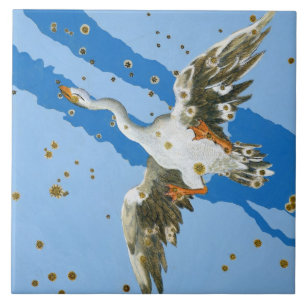 Azulejo De Cerámica Constelación de Cygnus, del writte de