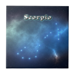 Azulejo De Cerámica Constelación de Scorpio