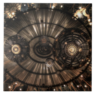 Azulejo De Cerámica Constelaciones de zodiaco mecánicas de vapor