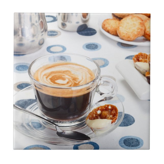 Azulejo De Cerámica Copa de café (Frente)