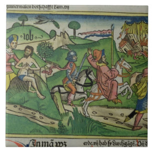 Azulejo De Cerámica Copia del facsímil del trabajo: Frontispiece,