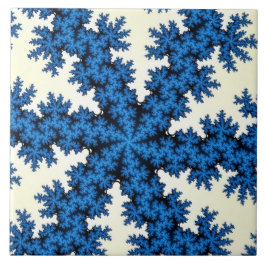 Azulejo De Cerámica Copo de nieve de China azul