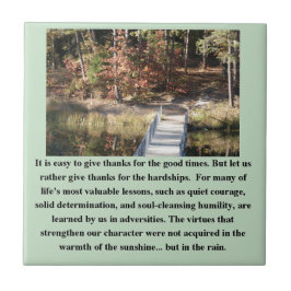 Azulejo De Cerámica Coraje silencioso Inspirador