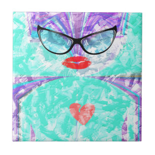 Azulejo De Cerámica Corazón perfecto