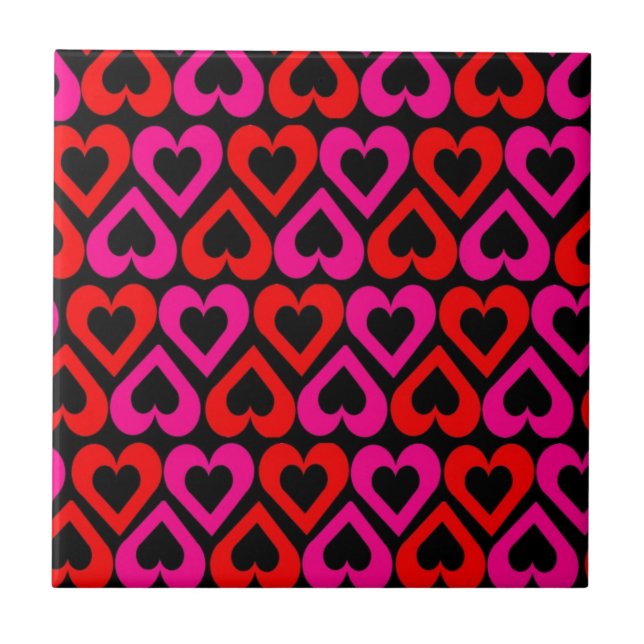 Azulejo De Cerámica Corazones (Frente)