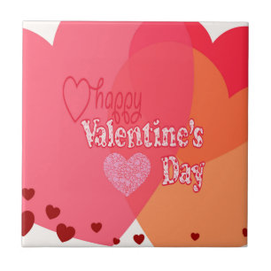 Azulejo De Cerámica Corazones día de San Valentín