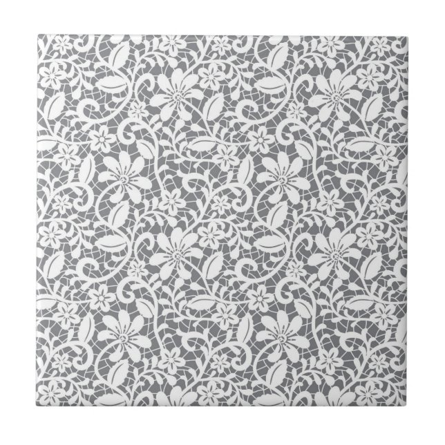 Azulejo De Cerámica Cordón blanco 1 (Frente)