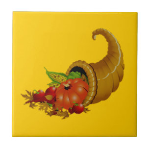 Azulejo De Cerámica Cornucopia / Horn of Plenty