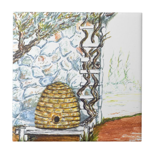 Azulejo De Cerámica cosecha del rockwall (Frente)