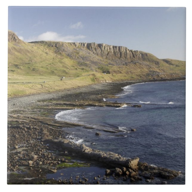 Azulejo De Cerámica Costa en Duntulm, Isla de Skye, Escocia, United (Frente)