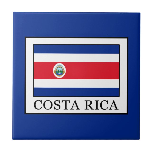 Azulejo De Cerámica Costa Rica (Frente)