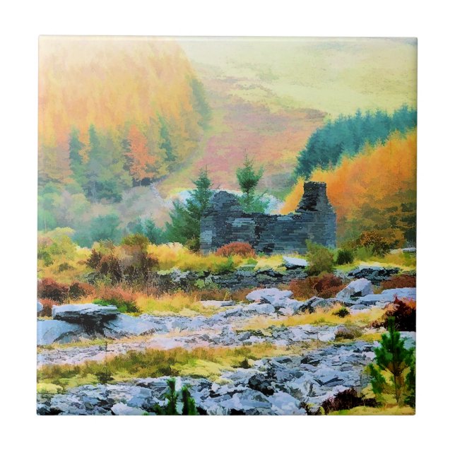 AZULEJO DE CERÁMICA COTTAGES WALES (Frente)