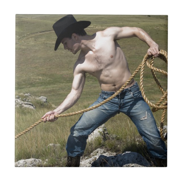 Azulejo De Cerámica Cowboy 15807-RA (Frente)