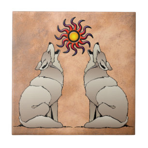 AZULEJO DE CERÁMICA COYOTE DEL GRITO